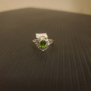 Lab Created Emerald Ring